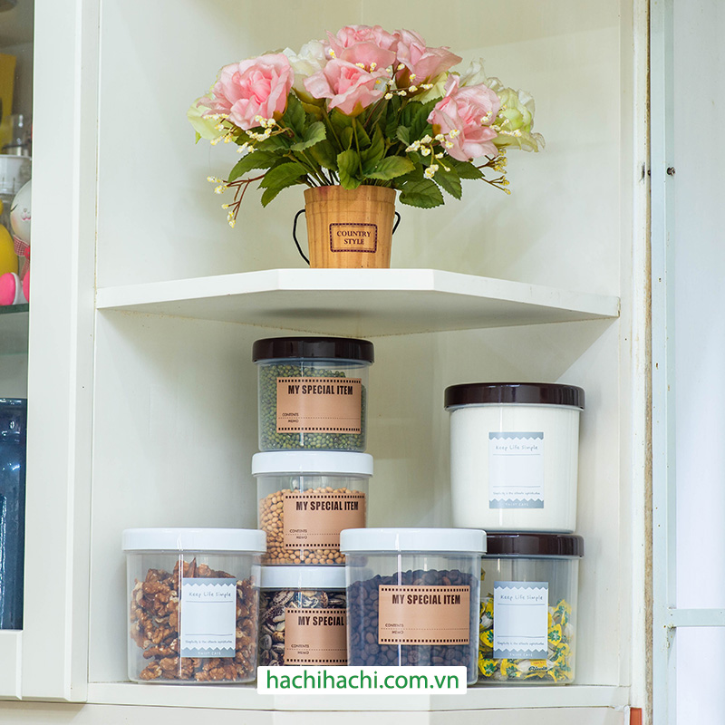 Set hộp nhựa đựng thực phẩm khô cao cấp (7 cái) thương hiệu 